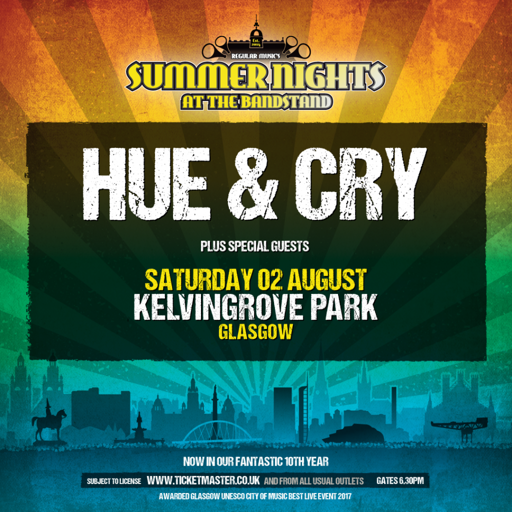 Hue And Cry Announce Kelvingrove Bandstand Show 2025